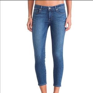 PAIGE Verdugo Crop Skinny Jeans in TAI Wash